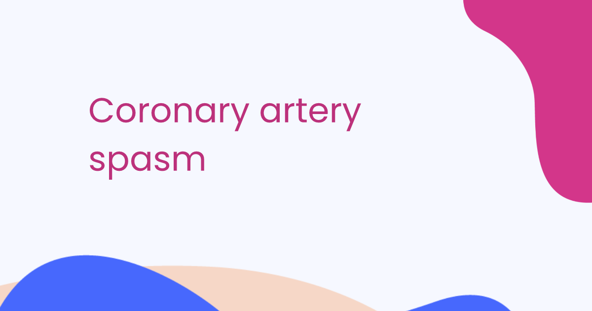 Coronary artery spasm